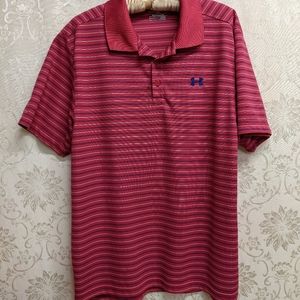 Under Armour Loose Fit Polo Red Size L